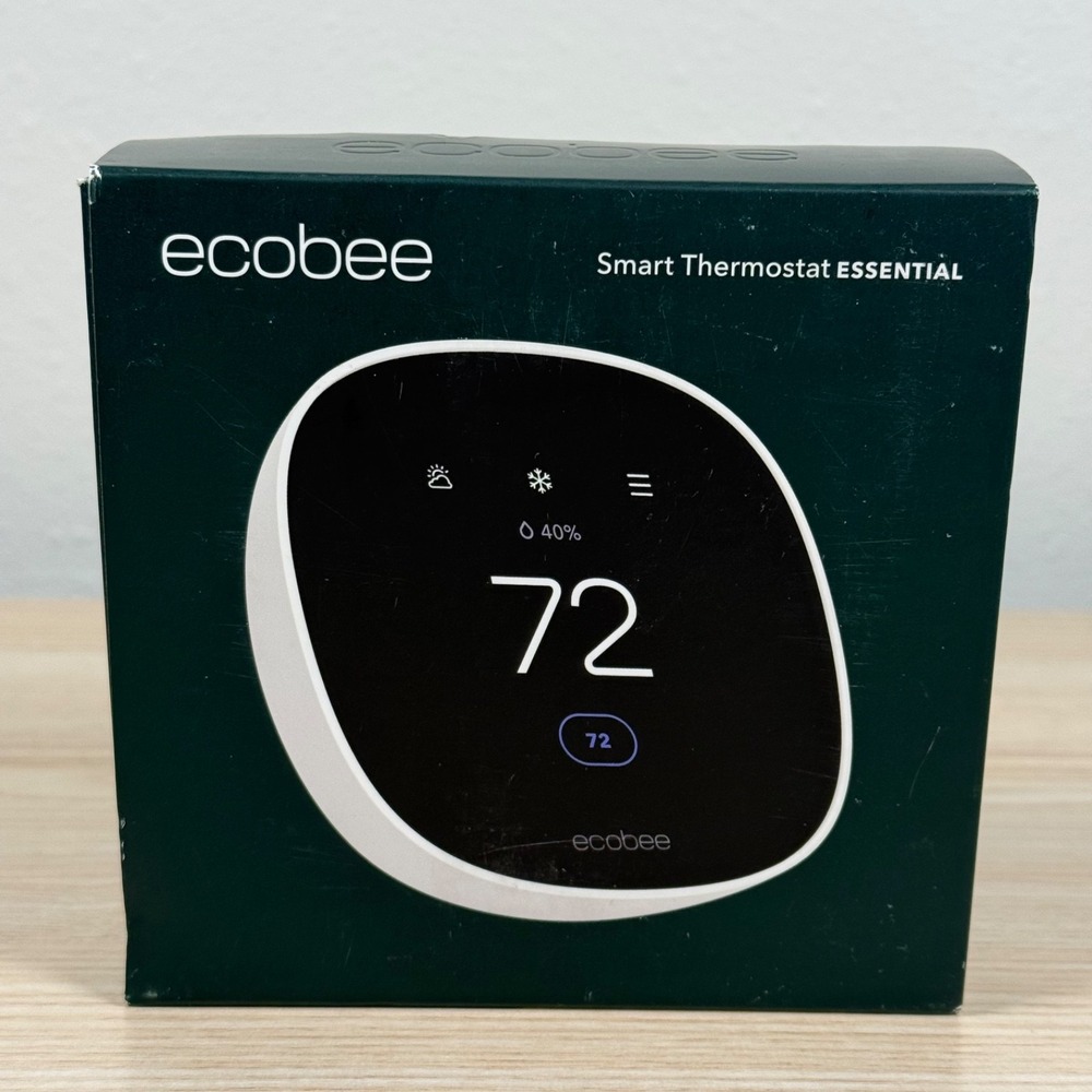 New Ecobee Essential Smart Thermostat White EB-STATE7-01 - Damaged Box